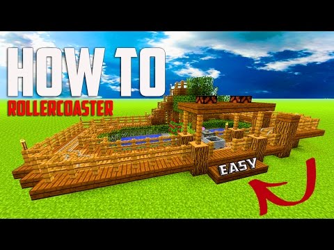 Minecraft: How To Build A Mini ROLLERCOASTER | Theme Park Tutorial