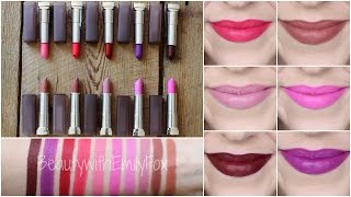 NEW Maybelline Creamy Matte Lipstick Shades + Lip Swatches 2015