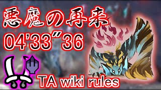 【MHR:SB / Switch】悪魔の再来 ガイアデルム 双剣ソロ TA wiki rules 04'33"36 / Gaismagorm Dual Blades