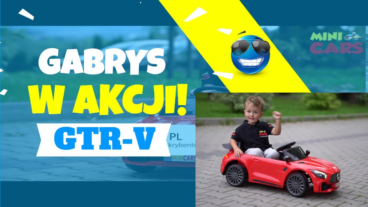 Samochód na akumulator Mercedes GTR-V! Idealne auto dla dzieci!