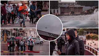 Las VEGAS Strip POV STREET PHOTOGRAPHY (Rainy Winter Day)