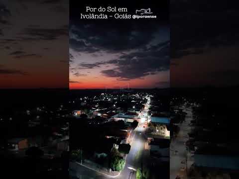 IVOLÂNDIA GOIÁS, PROJETO VISÃO AÉREA - POR DO SOL INCRÍVEL.