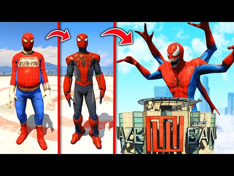 Upgrading SPIDERMAN Into SPIDER GOD in GTA 5 !