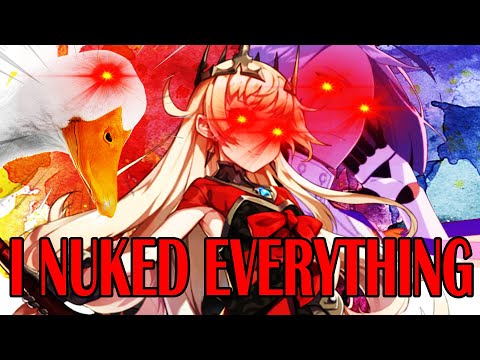 Little Queen Charlotte bombing everything for 11 minutes and ML Sigret actually winning - Epic Seven