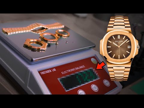 How Much PURE Gold is ACTUALLY in a Patek Philippe? |  Nautilus 5711