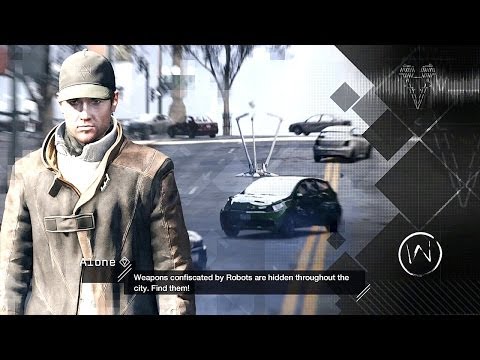 Watch Dogs - Digital Trips (Alone) Avoid or Takedown (No Weapons) cTOS Robots & Free City Districts