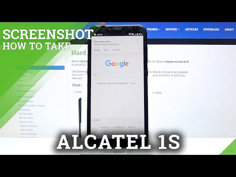 How to Take Screenshot on ALCATEL 1S – Screenshot Instructions