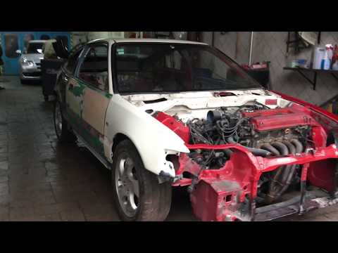 Honda crx B18c6 restoration progress #1