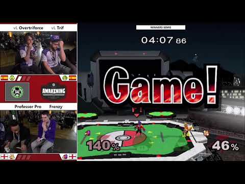 Awakening3 - Overtriforce + Trif Vs. Professor Pro + Frenzy - Winners Semis - Melee Doubles