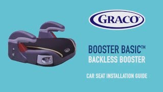GRACO Backless Booster car seat installation guide