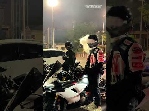 Passerby: Look, this guy's helmet is smoking! #PasserbyPerspective# HelmetSmoking