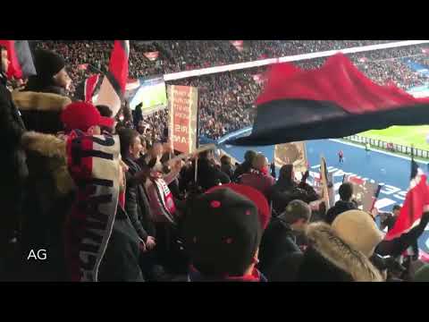 PSG VS MONTPELLIER - EDINSON CAVANI CÉLÈBRE SONT RECORD DE BUT AVEC LES ULTRAS - AMBIANCE DU CUP