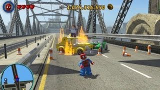 LEGO Marvel Super Heroes - Residential Area 100% (All Collectibles - Gold Bricks/Tokens/Missions)