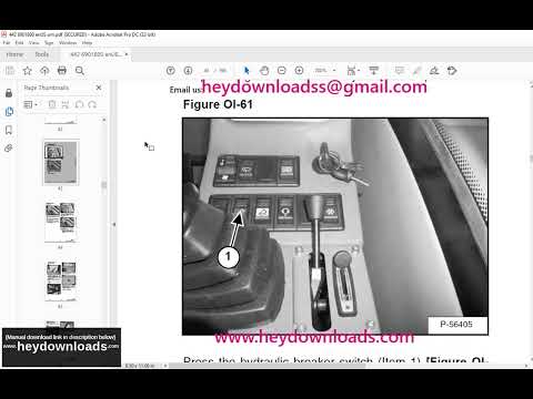 Bobcat 442 Compact Excavator Operation & Maintenance Manual