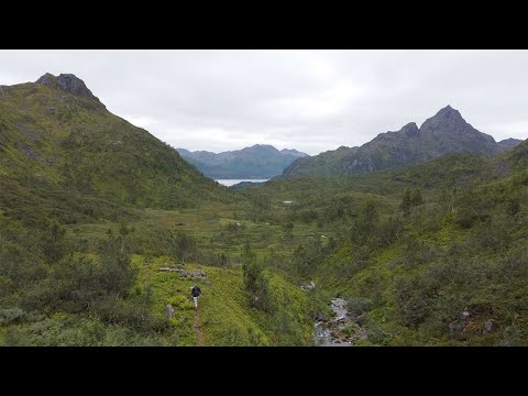 Hiking in Møysalen National Park, Vesterålen, Norway