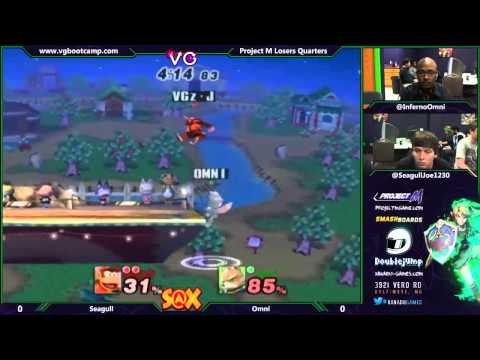 S@X 9/23/14 - Seagull Joe (Diddy Kong) vs Omni (Fox, Marth) - Project M Losers Quarters - Smash PM