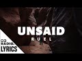 Ruel - Unsaid (Lyrics)