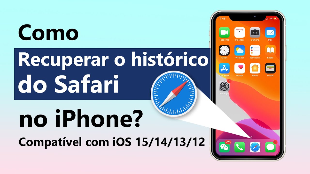 como ver historico apagado do safari