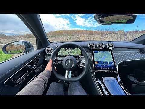 New Mercedes-Benz GLC 300 4MATIC 2023 (AMG Line) | POV Driving, Exterior, Interior, Trunk & MBUX