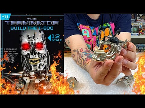 Build The Terminator T-800 Issue 11 - Assembling Neck + Jaw Joints  ( Speed Build )