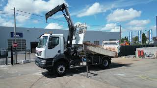بيع شاحنة قلابة Renault KERAX 370 DXI + TRI BENNE+HIAB 16t/m + 2 EXT - صورة 5 | Autoline SA شاحنة قلابة Renault KERAX 370 DXI + TRI BENNE+HIAB 16t/m + 2 EXT | صورة 5 - Autoline