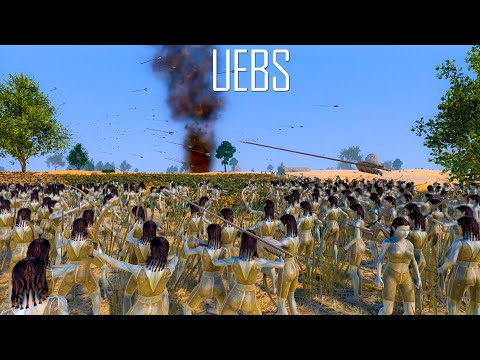 15000  Elven Huntresss VS 21000 Golden Knights. Ultimate Epic Battle Simulator 2. UEBS 2