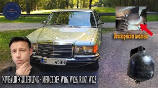 Poziomowanie zawieszenia: Mercedes W116, W126, W123, R107