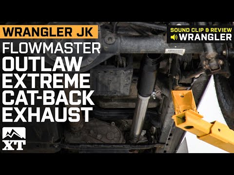 Jeep Wrangler JK Flowmaster Outlaw Extreme Cat-Back Exhaust Review & Install