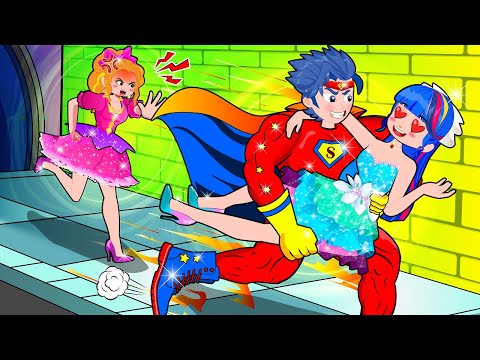 Our Family TURNS INTO SUPERHERO! Funny Princess Situations - Hilarious Cartoon Animation