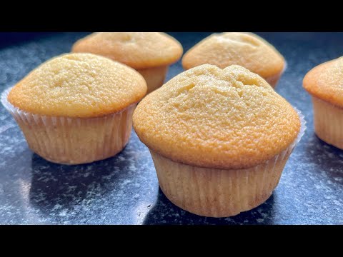 Vanilla Cupcakes | Easy Vanilla Cupcakes Recipe | Soft & Fluffy & Moist Vanilla Cupcakes |