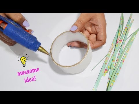 How to make room decor with Empty Tape Roll| How to recycle tape roll| Best reuse idea with tape Video