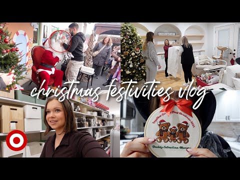 OUR SON RIPPED OFF SANTA'S BEARD 🎅🏼 + christmas village begins, target shopping, our ornament 🎄