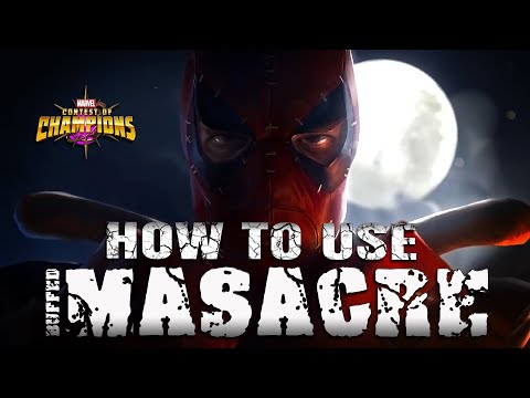 How To Use [ Buffed ] MASACRE | Marvel Contest Of Champions