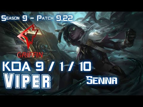 GRF Viper SENNA vs EZREAL ADC - Patch 9.22 KR Ranked