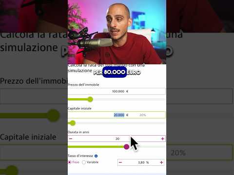 100.000€ di casa CON IL MUTUO. Quanto costa? #mutuo #tasso #finanza #soldi #risparmio #casa