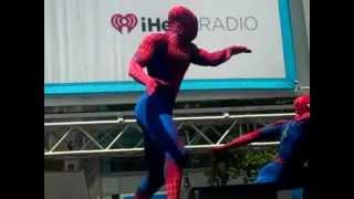 Matthew James Thomas sings from Spider-Man: Turn Off The Dark in Broadway in Bryant Park