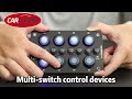 Panel s 8× spínačmi + 8× poistky, 12/24 V - Video Youtube