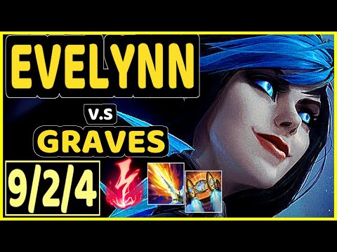 ALBETRAYBER (EVELYNN) vs GRAVES - QUADRAKILL 9/2/4 KDA JUNGLE GAMEPLAY - EUW Ranked DIAMOND