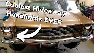 Hideaway Headlights WORKING on the 1965 Buick Riviera after 20 Years!