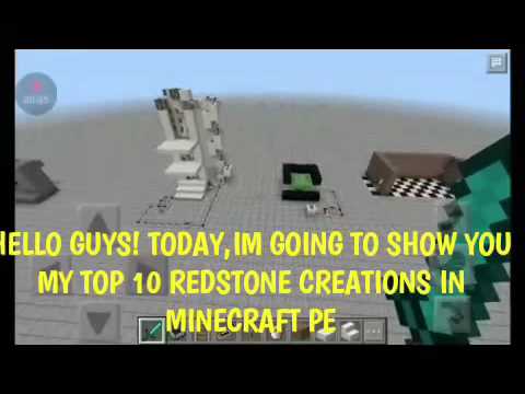 INSANE REDSTONE CREATIONS in Minecraft PE (MUST SEE!)