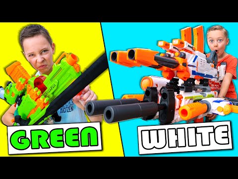Using Only ONE Color of NERF Guns to Build Nerf Combo