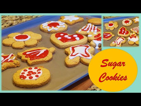 Frosted Sugar Cookies | How To Make Frosted Sugar Cookies | Frosted Sugar Cookie Without Sour Cream