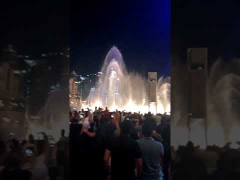 Dubai Burj Khalifa Light Show + Dubai water Fountain