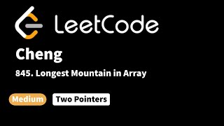 YouTube video 'LeetCode 845. Longest Mountain in Array'