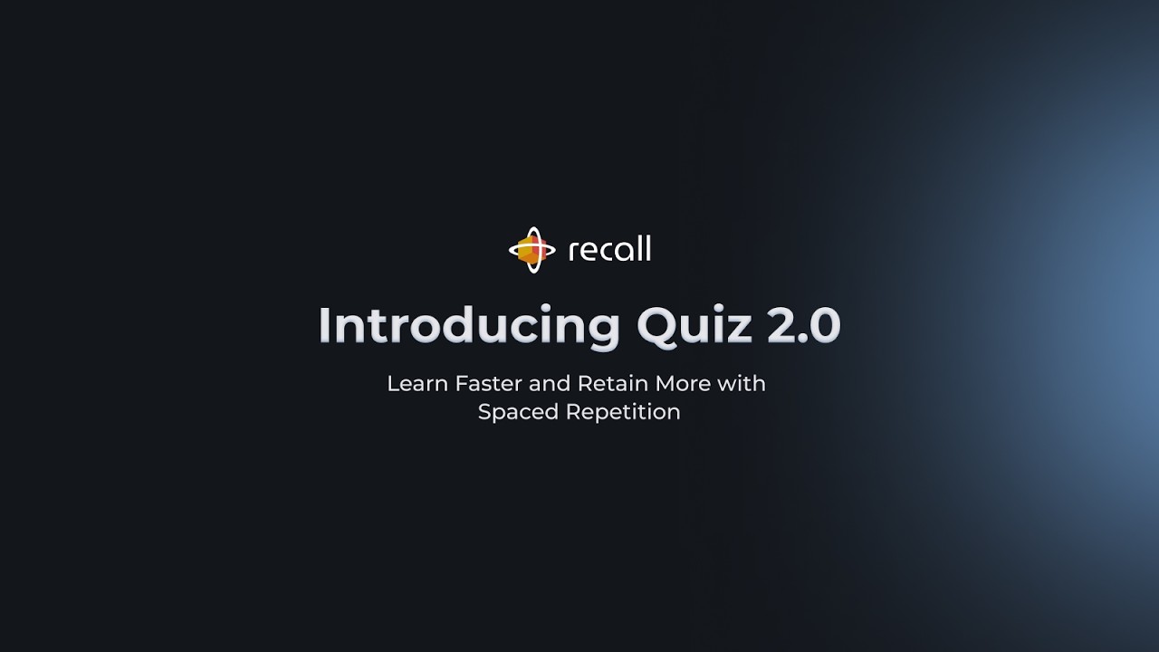 You Forget 80% of What You Learn. Active Recall & Spaced Repetition Fix That. video thumbnail