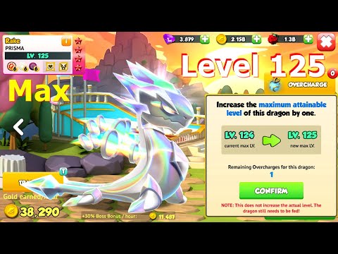 Tyrant Prisma Level up to 125-Dragon Mania Legends | Max level Prisma Dragon  | 5762 Happy Dragons