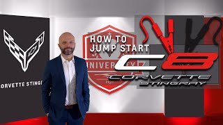 Corvette University - How to jump start the C8 Corvette