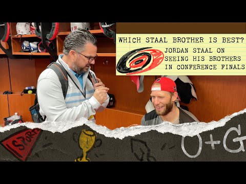 BEST BRO? Jordan Staal on whether he or Eric Staal the best to ever wear a Carolina Hurricanes uni
