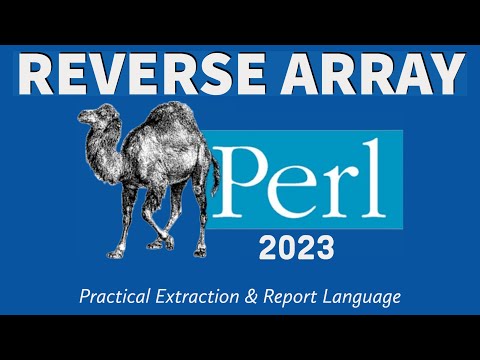 Perl Programming Reverse Array 2023