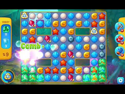 Fishdom Easy Level 10807 (with ingame lightning and bomb boosters) @choraelmin